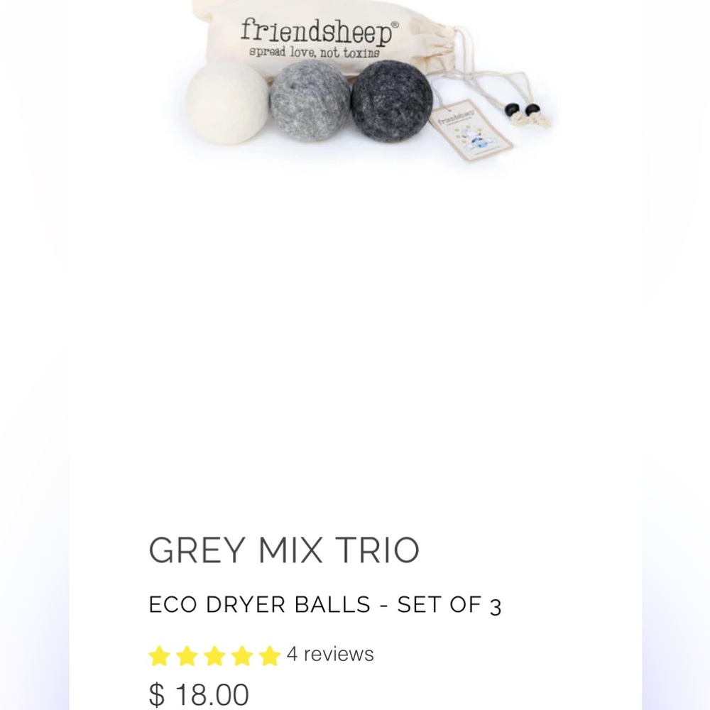 Friendsheep Wool Dryer Balls